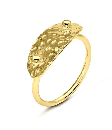 Gold Plated Silver Rings NSR-2814-GP